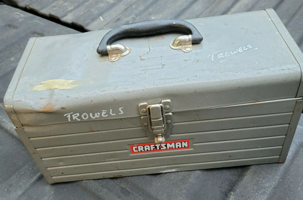 VINTAGE CRAFTSMAN TOOL BOX 16X7X7.5 MECHANIC PLUMBER ELECTRICIAN CARPENTER