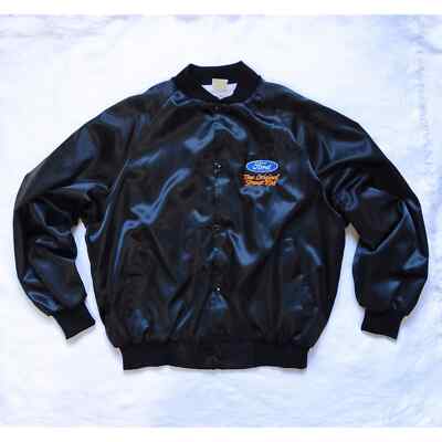 ジャケット・アウター 50s 60s satin versity jacket Blue Varsity Jacket Men's Varsity Jacket Satin Polyester