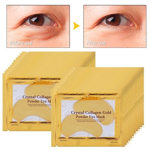 Crystal Collagen Gold Powder EyeMask Anti-Aging Dark Circles Acne Beauty Patches - Picture 6 of 16