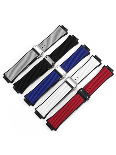 Watch Strap Band Rubber Silicone Watchband Bracelet For Hublot Watch Big Bang - Bild 5 von 49