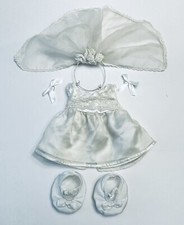Build A Bear Clothes Wedding dress  Veil Shoes Bride Bridal Outfit Clothes Lot