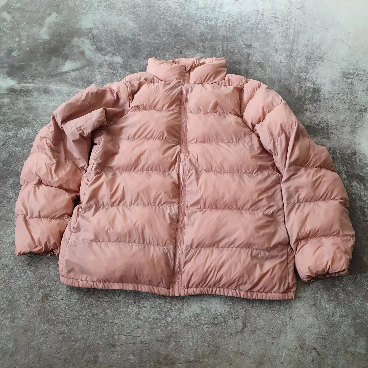 Peach puffer jacket clearance