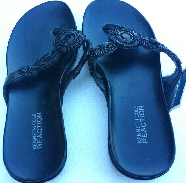 kenneth cole reaction beaded flip flops