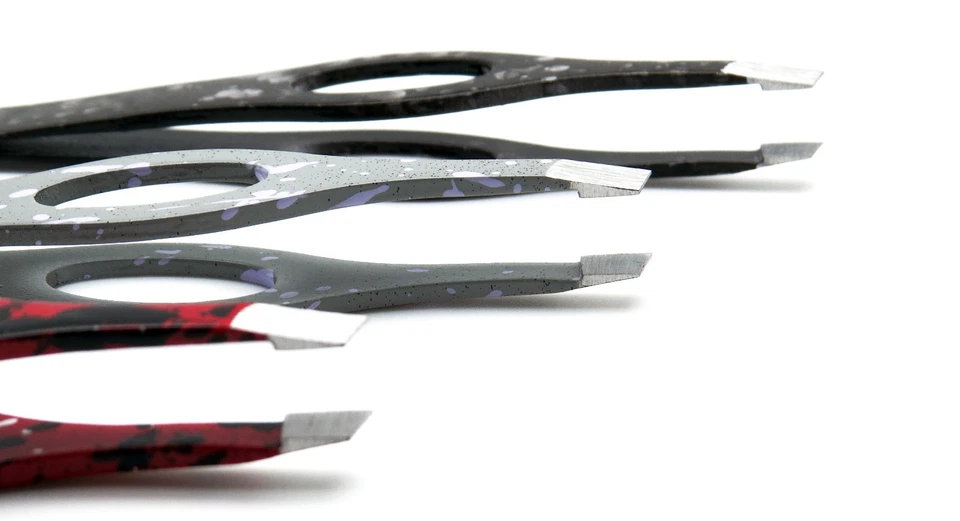 Set of 3 Beauty Eyebrow Hair Removal Tweezer Professional Slanted Steel Tools - Image 4 of 4