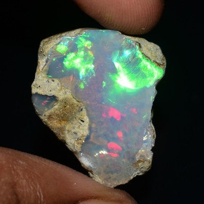 Natural White Opal Rough 27.50 CTS, Ethiopian Welo Opal Raw Gemstone For Jewelry