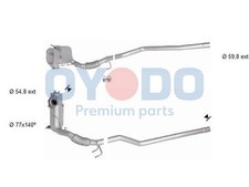 Oyodo DPF Rußpartikelfilter Dieselpartikelfilter 20N0129-OYO für VW TIGUAN TDI