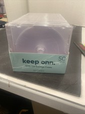 Keep Onn DVD/CD Storage Cases 50 Count QF