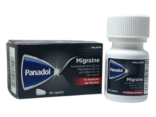 Panadol Migraine 24 Caplets, for Headaches and Migraines, Pain Reliever