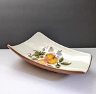 VTG Stangl Pottery Serving Plate   "Apple Delight" Dish Unusual Country Cottage