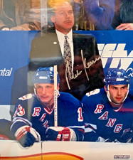 Mike Keenan {Head Coach}, New York Rangers, Signed 8x10 Photo