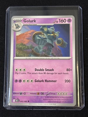 2025 POKEMON CARD 043/086 GOLURK BLK EN SV BLACK BOLT SCARLET & VIOLET
