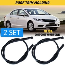 4x Left Right Side Roof Trim Molding Sealing Strip For 2012-2015 Honda Civic