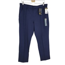 Lee Ultra Lux Comfort 16 Short Any Wear Pants Straight Leg Mid Rise NWT Navy