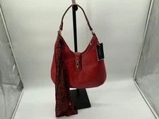 Classic Tignanello Brick Pebble Leather Hobo Bag Shoulder Bag