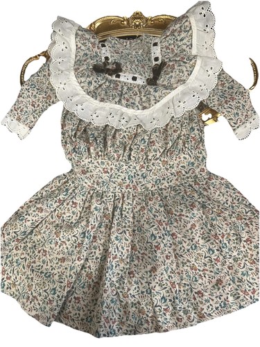 Vintage Doll Dress For Antique Jumuea French Bebe Or German Bisque Dolls