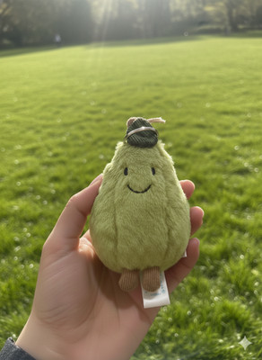 Jellycat Amuseables Pear Plush Keychain Bag Charm NWT Gift