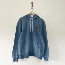 Image of Carhartt WIP Nelson Hoodie Size S Light Blue Cotton Heart Logo Relaxed