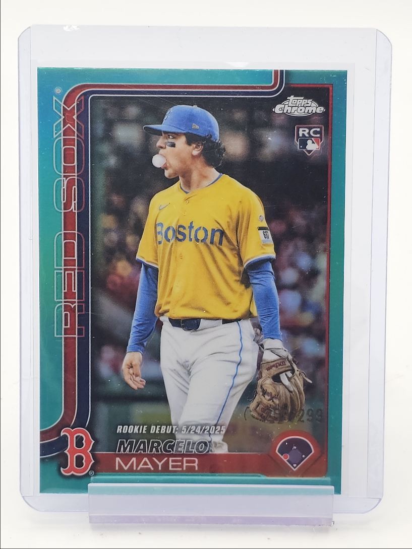 MARCELO MAYER 2025 TOPPS CHROME UPDATE ROOKIE DEBUT TEAL RC /299 Q4856