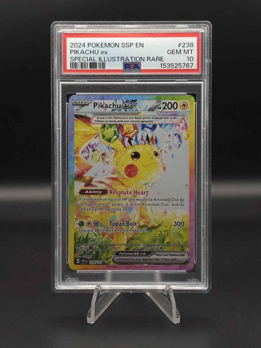 Pikachu Pokémon TCG Grade 10 Rare Individual Collectable Card Game