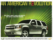 2007 Chevy Tahoe LTZ Chevrolet An American Revolution Print AD Advertisement
