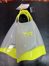 TYR Hydroblade Swim Training Fins Yellow Medium Mens 6-7 Womens 7.5-9