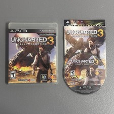 Uncharted 3 Drake's Deception Complete w/ Case Manual Playstation 3 PS3 -TESTED