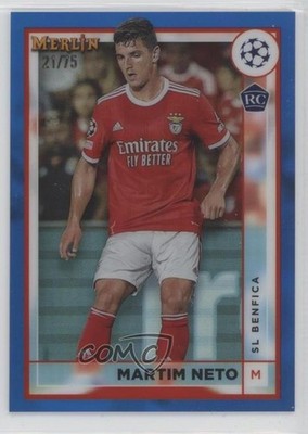 2022-23 Topps Merlin UEFA Club Competitions 21/75 Martim Neto #144 Rookie RC n0c