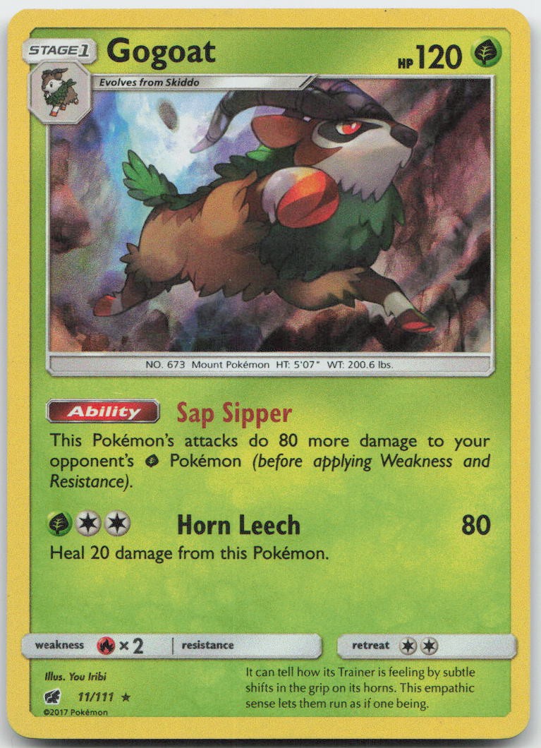 Pokemon : Gogoat Crimson Invasion 11/111 : Holo R Holo