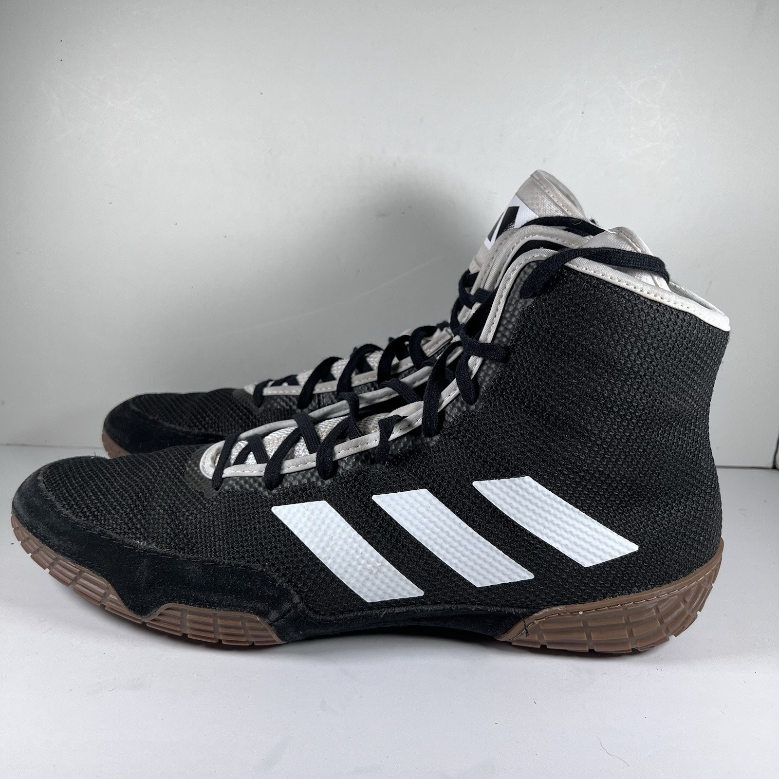 Adidas Tech Fall 2.0 Lace Up Black/Gum Wrestling Shoes Men's Size 15 thumbnail 3