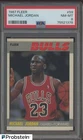 1987 Fleer Michael Jordan Chicago Bulls HOF #59 PSA 8