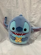 Squishmallows Jazwares 8" Plush Disney Stitch Eating Cookie New