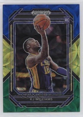 2023-24 Panini Prizm Draft Picks Choice Blue Yellow & Green KJ Williams #28 0v2h