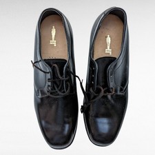 Allen Edmonds Black Leather Derby Dress Shoes D Vibram Sole USA Made