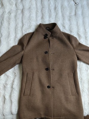Bruun & Stengade Mantel, Braun, Gr. L Slim Fit