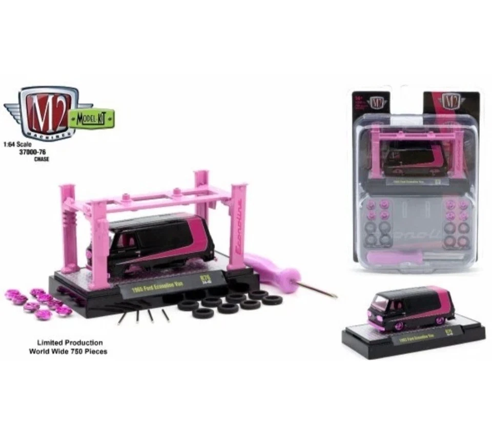 M2 Machines 1:64 Model Kit Release 76 1965 Ford Econoline Van CHASE NEW - Image 2 of 2