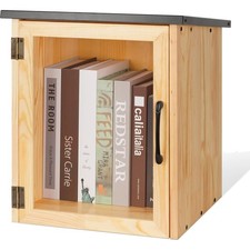 Outdoor Wooden Library Box 13x11x16.5 inch Community Book Storage Share