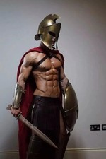 300 Spartaner Ganzkörper Kostüm Mittelalter Krieger Rüstung Anzug mit Schild