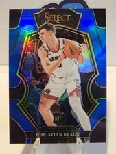 2022-23 Panini Select Christian Braun Rookie Premier Level Blue Prizm RC