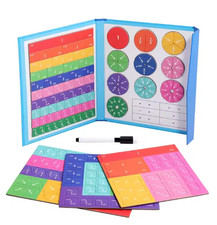 Montessori Magnetic Fraction Educational Puzzle for Children, Math Fraction...