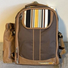 NEW Apollo Walker Backpack 4-Person Picnic Set Blanket Wine Holder Plates + More