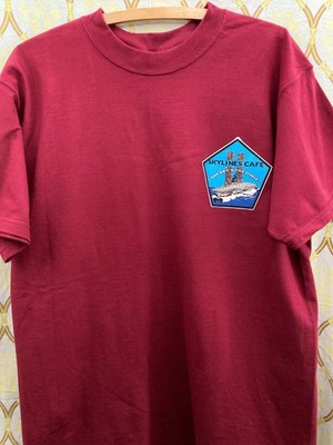 New Mens T Shirt US Navy Ship  USN USS Kitty Hawk CV-63 SKYLINE CAFE 911  L XL