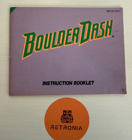 Boulder Dash Nintendo Nes gioco versione PAL A UK in scatola con manuale CIB