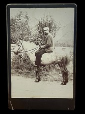 C 1880s Cabinet Photo “Long John” John Rockliff, Robin Hood Well, Sassafras, Tas