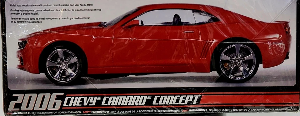 2006 Red Chevy Camaro Concept AMT 1:25 NEW FACTORY SEALED *US Seller* - Image 4 of 4