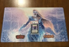 Flesh & Blood Everfest Playmat & FaB Iyslander Promo Cold Foil Card PSA 10