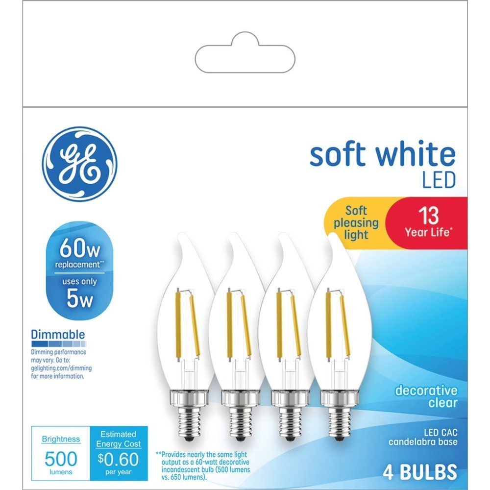 60 Watt Equivalent Soft White A19 Bulbs Small Base Medium E2