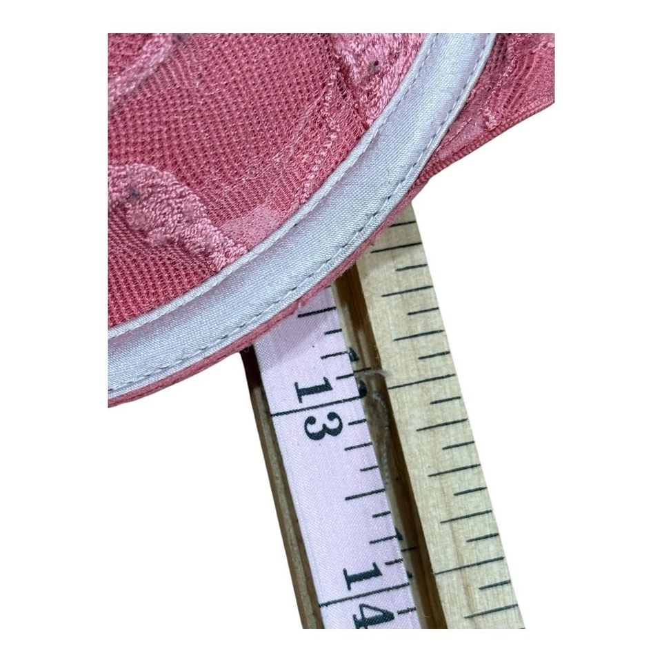 Sujetador La Senza para mujer 36C rosa azul encaje con aros acolchado push up 80C ribete satinado Foto 4 de 4