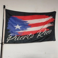 Puerto Rico Boricua Pride Flag 90x150cm Polyester Cultural Banner Reinforced Edg