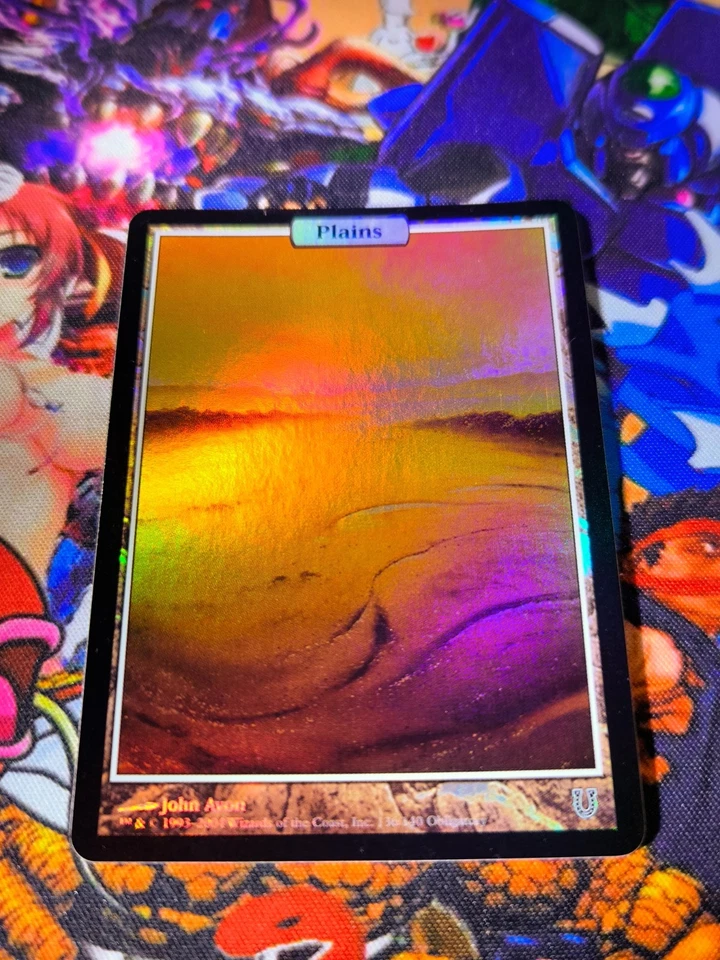 MTG Plains 🇬🇧 Nm Legendary John Avon Full-Art Basics FOIL Unhinged 2004 OG - Bild 2 von 4