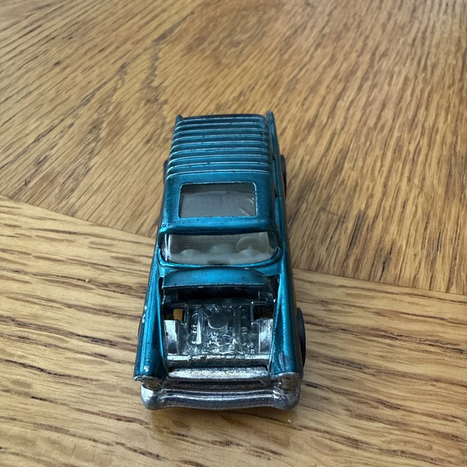 Винтажный 1969 Hotwheels Redline Classic Nomad бирюзовый белый интерьер сделано в США - Изображение 3 из 4